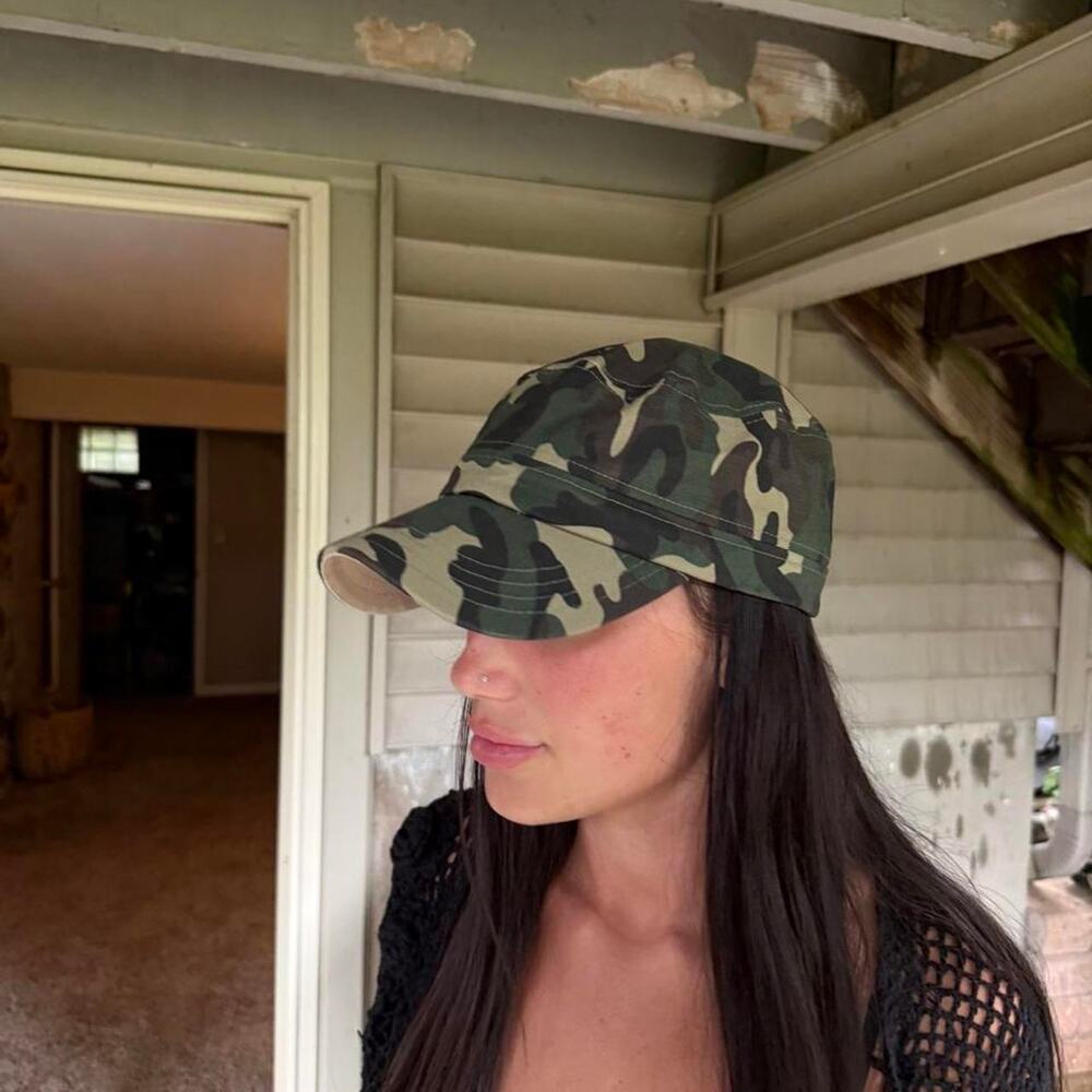 Cutest y2k army print hat
